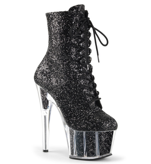 Ботильоны на платформе Pleaser черные ADO1020G/B/M