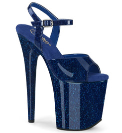 Стрипы Pleaser синие с блеском FLAM809GP/NBG/M