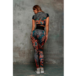 Кроп-топ Midi Rash Bloom "Coral" Bona Fide