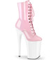 Ботильоны на платформе Pleaser розовые INF1020/BP/W