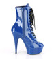 Ботильоны на платформе Pleaser синие DEL1020/RYBL/M