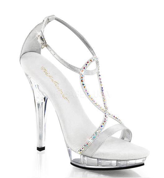 Туфли Pleaser серебряные LIP156/SSA/C