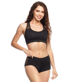 Шорты черные с сеткой Champion