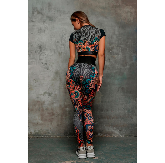 Кроп-топ Midi Rash Bloom "Coral" Bona Fide