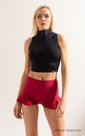 Шорты бордовые с воланами Sun Shark