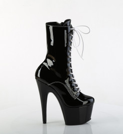 Ботильоны на платформе Pleaser черно-белые ADO1040TT/B-W/M