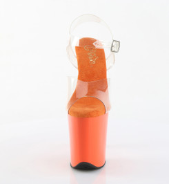 Стрипы силиконовые Pleaser оранжевые FLAM808/C/OG