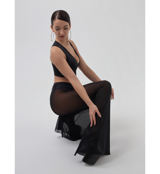 Брюки клеш черные Disco show I-Style