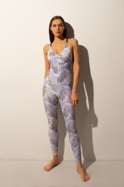 Комбинезон белый папоротник Milana Shark