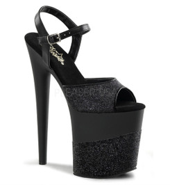 Стрипы Pleaser черные FLAM809-2G/B/B-G