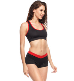 Топ черный с красным Champion