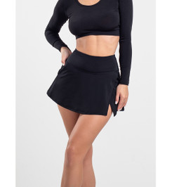 Шорты юбка черные Liga I-Style