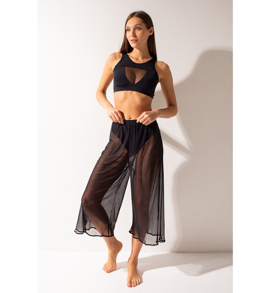 Кюлоты черные сетка Shark