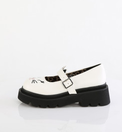 Туфли на платформе белые Demonia REGD56/WVL