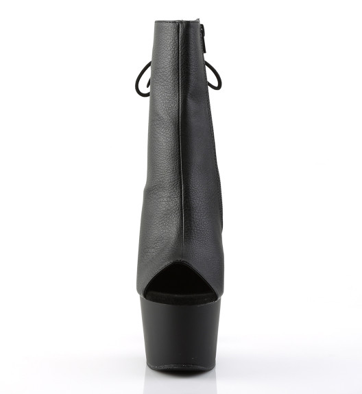 Ботильоны на платформе Pleaser черные матовые ADO1018/BPU/M