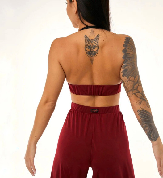 Топ бордовый Bikini Polerina