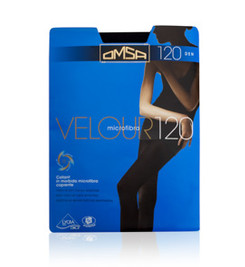 Колготки черные VELOUR 120 Omsa