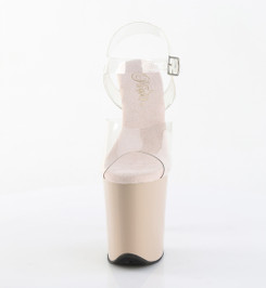 Стрипы силиконовые Pleaser бежевые FLAM808/C/ND