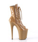 Ботильоны на платформе Pleaser бежевые FLAM1021/TF/M