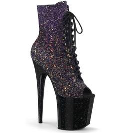 Ботильоны на платформе Pleaser Звездное Небо FLAM1021OMBG/PPG/B