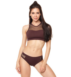 Шорты бордо Flow Mesh Star