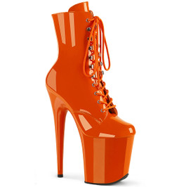 Ботильоны на платформе Pleaser оранжевые FLAM1020/OG/M