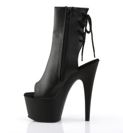 Ботильоны на платформе Pleaser черные матовые ADO1018/BPU/M
