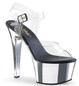 Босоножки Pleaser серебряные ASP608/C/SCH