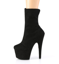 Ботильоны на платформе Pleaser черные ADO1042/BFS/M