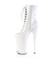 Ботильоны на платформе Pleaser белые BEY1020/W/M