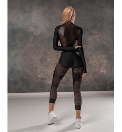 Лосины укороченные Move UP "Black & Brown Skin" Bona Fide