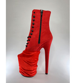 Защита на стрипы красная бархатная I-Style