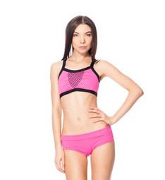 Топ для фитнеса розовый Iron-X Pole Fit