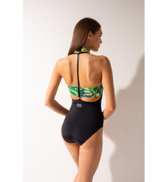 Шорты-подтяжки черные Shark