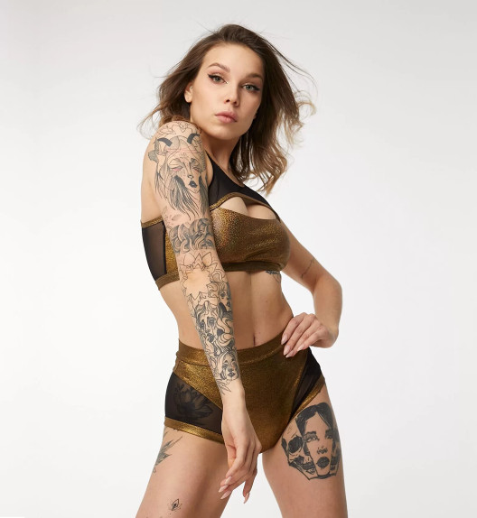 Шорты золотые Anela Polerina