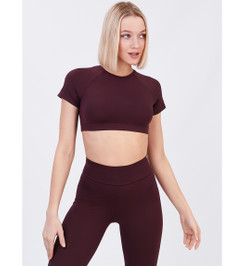 Кроп-топ бордо Atomic
