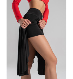 Шорты юбка черные Dolly Max I-Style