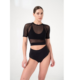 Рашгард черный из сетки Shadow I-Style