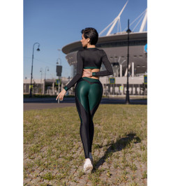 Лосины My Heart Will Go On "Black & Green" Bona Fide