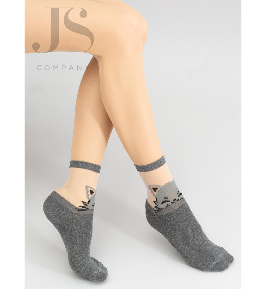Носки серый меланж WS2 CRYSTAL 020 Giulia