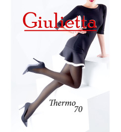 Колготки черные THERMO 70 Giulietta