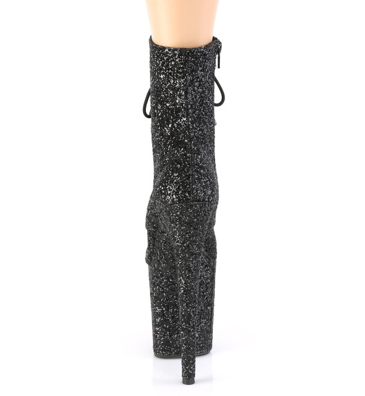 Ботильоны на платформе Pleaser черные FLAM1020GWR/BG/M