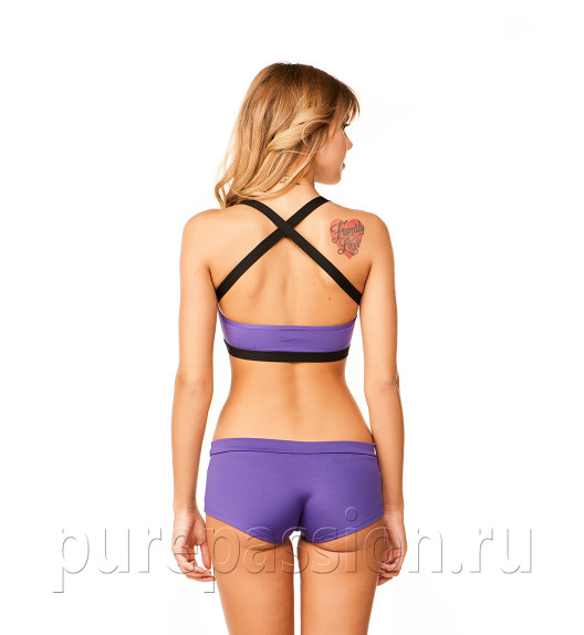 Топ для фитнеса фиолетовый Iron-X Pole Fit