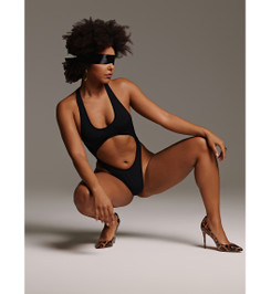 Боди черное Celestina Shark