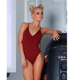 Боди бордовое Tara I-Style