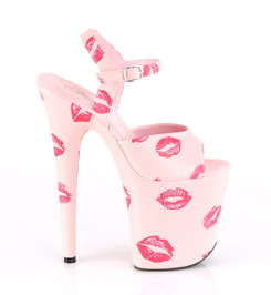 Стрипы Pleaser розовые FLAM809KISSES/BPPU/M