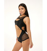 Комбинезон черный с сеткой Anela Polerina