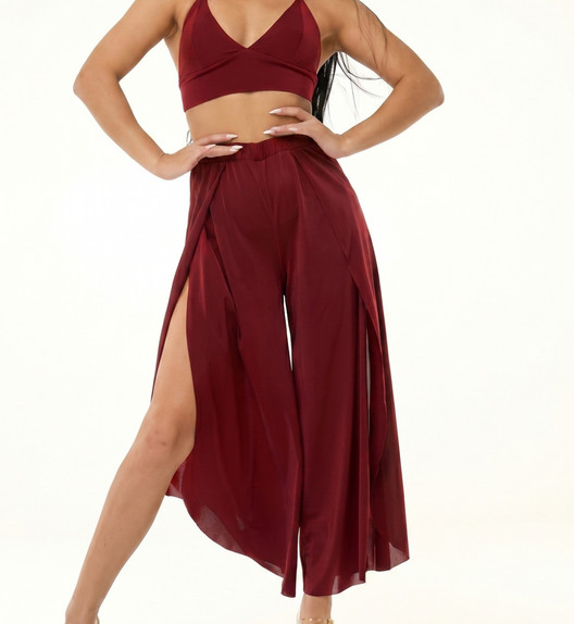 Кюлоты бургунди Kiara Polerina
