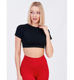 Кроп-топ черный Atomic