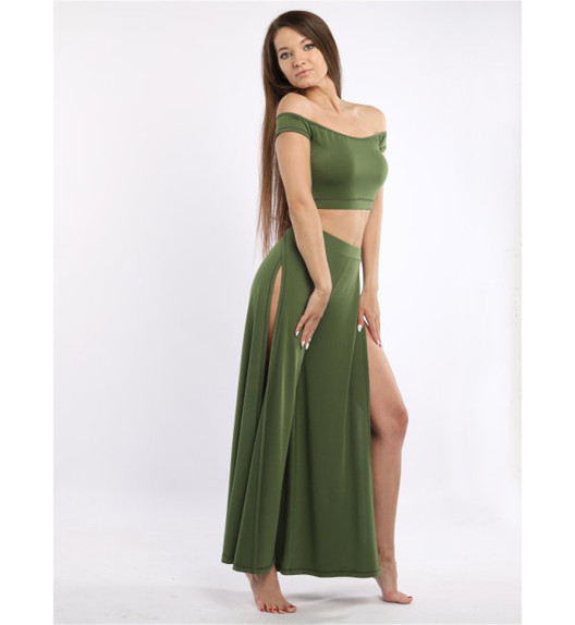 Брюки зеленые Maya I-Style